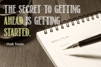 to get ahead get started