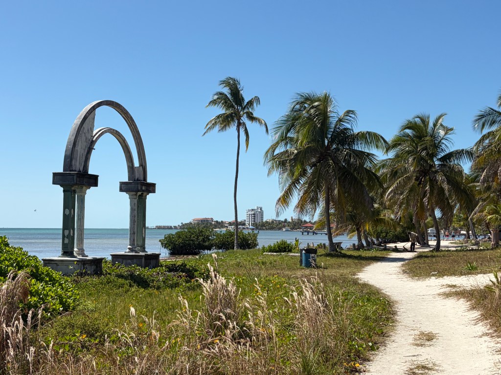 arches over a dock