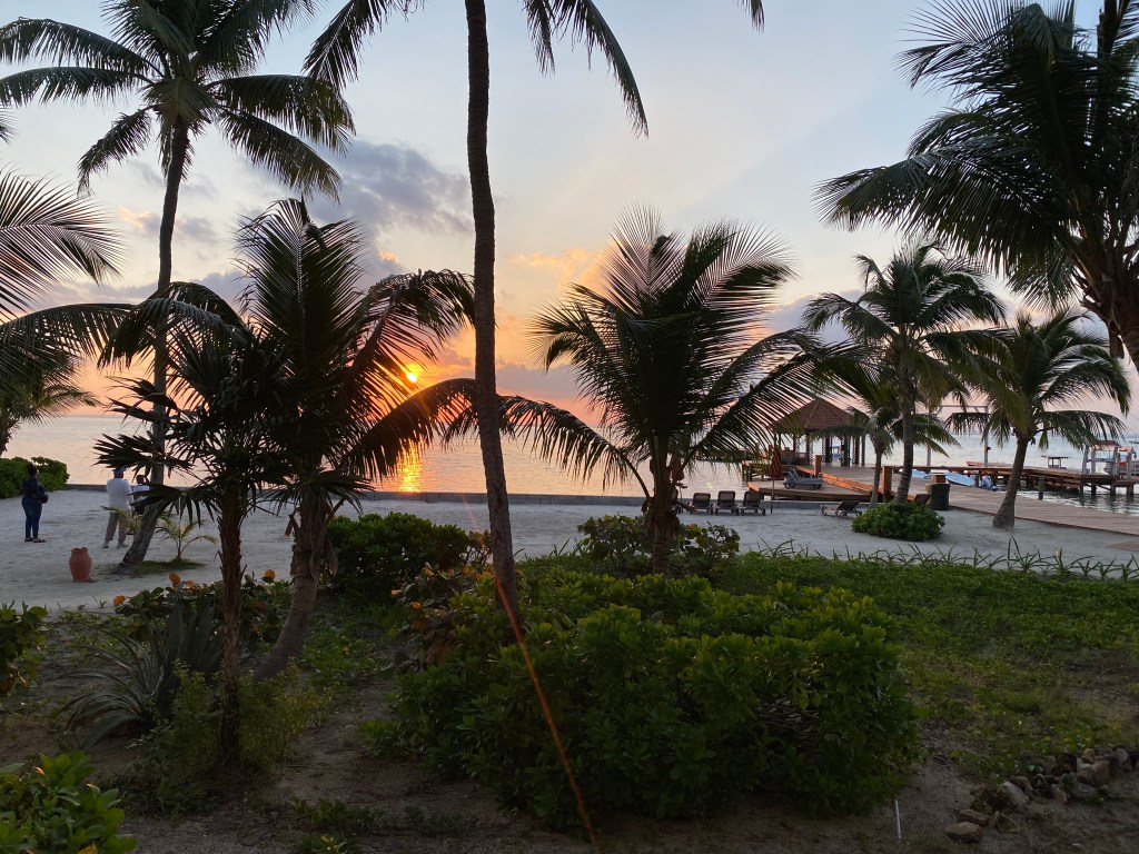 sunrise over Caribbean Sea